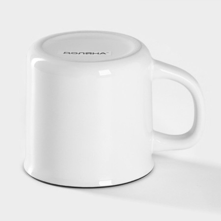 Mug ceramic share "enamel", 300 ml, white color-2