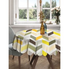 The tablecloth “Zigzag's paints”, round, Saten, d = 150 cm