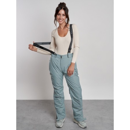 Semi-combinezone ski insulated female winter, size 44, color light gray-5