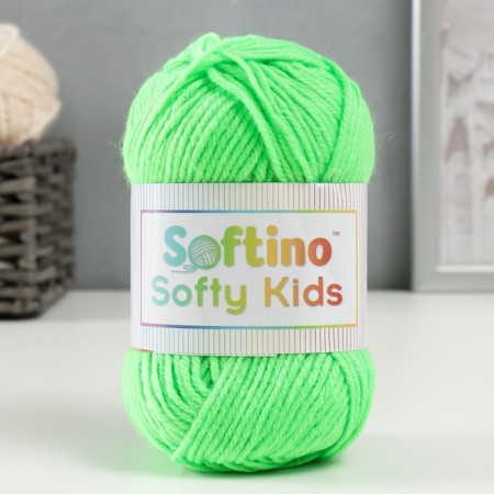 Yarn 100% acrylic "Softy Kids" 90m ± 5m 50 g Color 40 pistachio