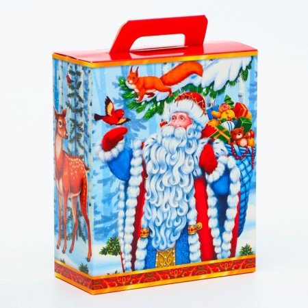 New Year. Gift box New Year's present "Visiting a fairy tale" with animation 15.5 x 7 x 19 cm.-1