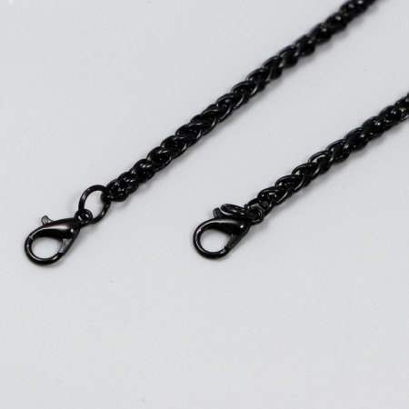 Chain with 2 carabiners link thickness 0.1 cm 0.4x60 cm black-1