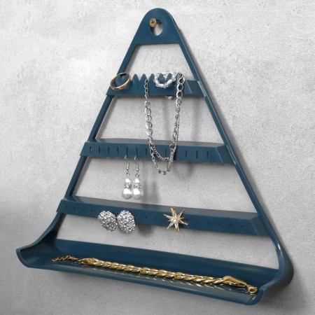 Organizer for jewelry "Triangle", blue color, 29 × 25 × 5 cm-2