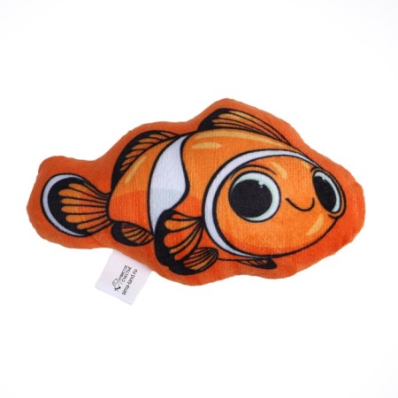 A toy for cats with mint "Clown Fish", 13 x 8 cm-1