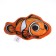 A toy for cats with mint "Clown Fish", 13 x 8 cm