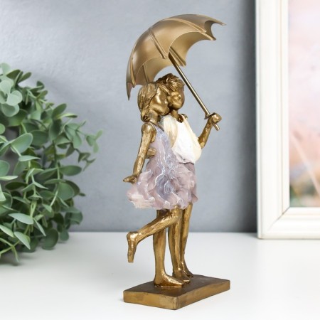Polystone souvenir "Children under the umbrella" 5.5x10x17 cm-1