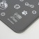 Silicone rug for a bowl "Pattern", 30x40 cm, gray