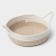 Basket for storage ladled handmade LadOOM "Visavi", cotton, with handles, 34 × 24 × 7 cm, beige color