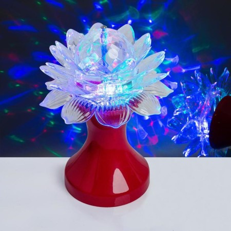 Light device "Flower" 12.5 cm, glow RGB, 220 V, red