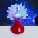 Light device "Flower" 12.5 cm, glow RGB, 220 V, red