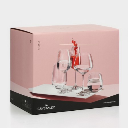 Set of glass glasses "Giselle", 560 ml, 6 pcs-7
