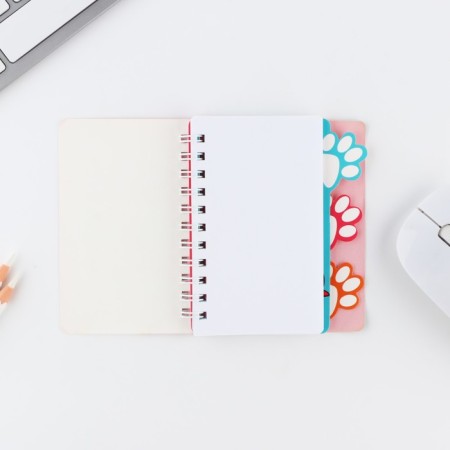Notepad with A7 separator, 40 liters "March 8, Corgi"-2