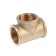 Zein tee, 1 ", internal thread, brass