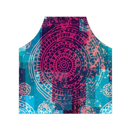 Apron of a kitchen with a photo print "Mirage Mandala", adjustable, size OS-2