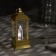 LED figure "Golden Lantern with a candle" 5.5 × 13 × 5.5 cm, plastic, batteries AG13x3, glow warm white