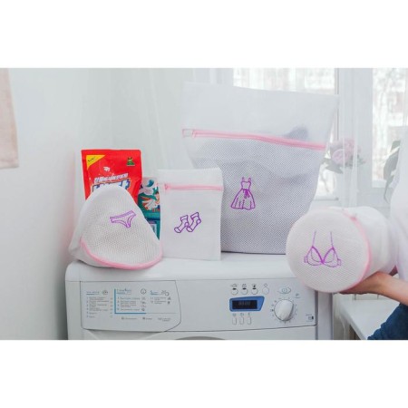 A bag for washing the underwear of the share, 20 × 20 × 20 cm, three -layer, large mesh, color mix-5