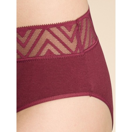 Female cowards, size 48, burgundy color-2