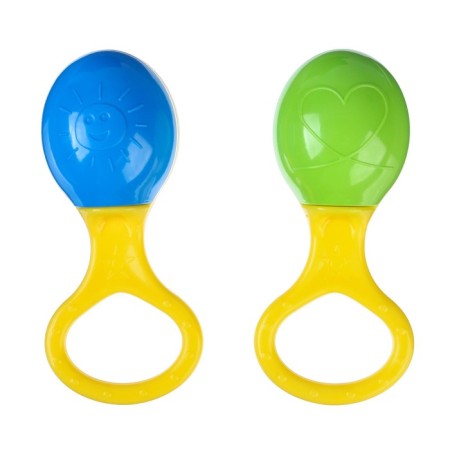 Rattle "Marakas with a ring", color mix-2