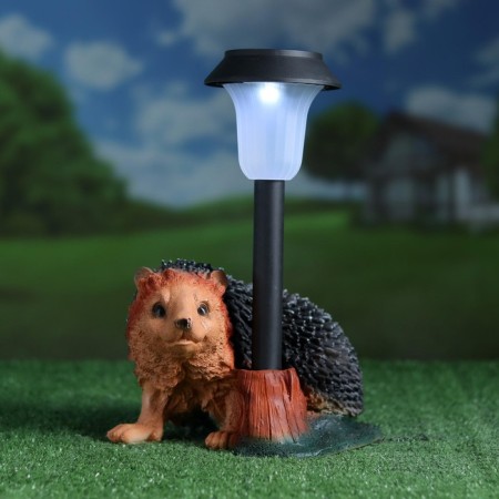 Garden Light "Hedgehog on legs with a lantern" 25 cm mix-5