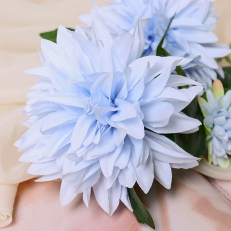 Artificial flowers "Georgin Garden Galant" 11x61 cm, blue-1
