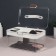 Organizer for storage, with a handle, 2 sections, 27 × 17 × 13.5 cm, white/transparent color