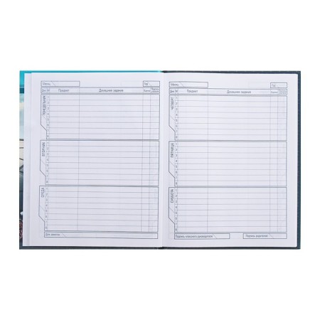 Universal diary for grades 1-11 "I love races", hard cover, glossy lamination, 40 sheets-7