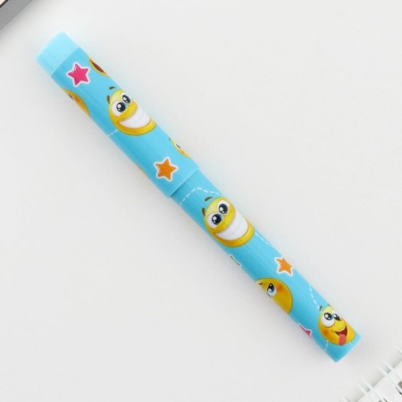 Pen Priklik Blood Blue Paste 0.7 mm with a cap “Smile” plastic-5