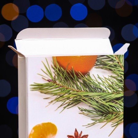 Gift box for tiles of chocolate without a window "Mandarina", 17.1 x 8 x 1.4 cm-2