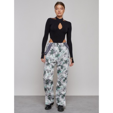 Semi -combinezone ski insulated female winter, size 48, white color-17