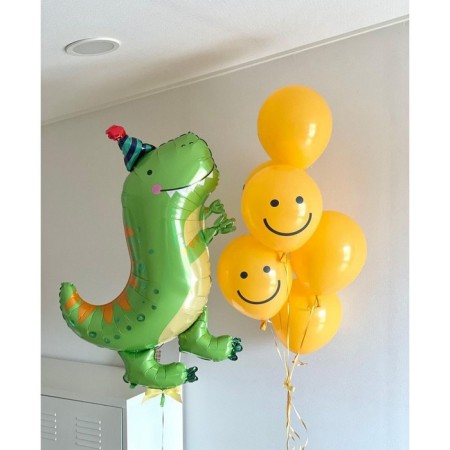 Foil ball 32 "Dragon in the cap", green color-1