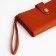 Women's wallet on the button, redhead color