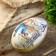 Casket Metal Egg "Hare with a basket" 11x6.5x7 cm