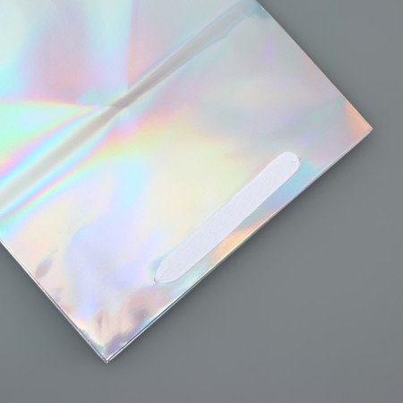 A packet for a cake with a square bottom, holographic, 25 x 25 x 25 cm-1