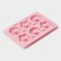 The form for baking the share "Sweets. Donut and chamomile ”, silicone, 25.5 × 17.5 cm, 6 cells, color mix