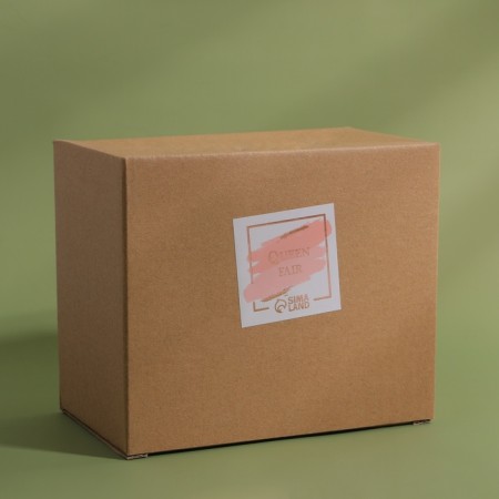 Organizer for storage "Bamboo", with a lid, 15.5 × 8.5 × 12 cm, in a cardboard box, the color is transparent/brown-7