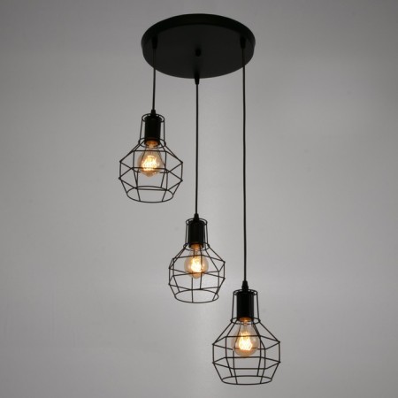 Lamp Bayerlux "Ortico" 3x40W E27 black 30x30x20-140 cm-1