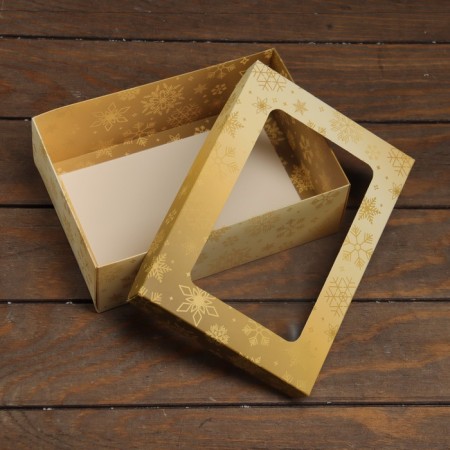 The box is folding, the lid is, with the “New Year's fairy tale” window 24 x 17 x 8 cm-3