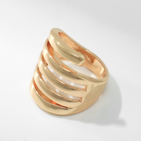 Ring Metal "Trend" five lines, color gold, size 18-1