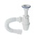 Siphon for washing ORIO A-72019, 1 1/2 "x40 mm, plastic grille d = 70 mm, with corrugation 40x40/50 mm