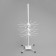Turntable, 3 tiers of 10 hooks, 28 × 28 × 65, white color