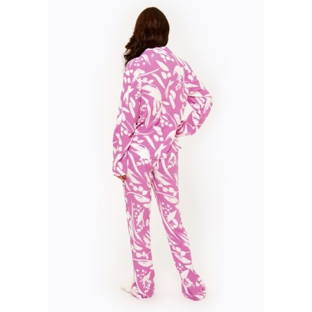 Female set: blouse, pants kayri, size XS, purple color-5