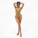Separate Minaku swimsuit with ties is green color, size 48