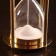 Sanding clock "Medeia" Brass, glass (5 min) 7.5x7.5x15 cm