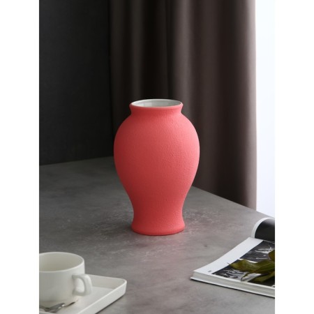 VAZA table "charm", 24cm. velvet, pink-2