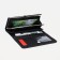 Women's wallet on a magnet, black color