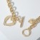 Neck “chain” heart from the bark, color gold, 46 cm