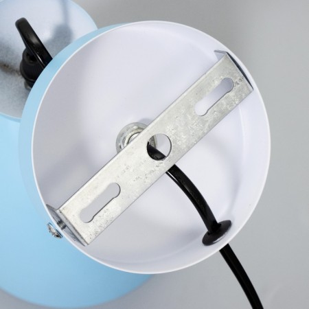 Sconces with a switch on the wire "Claudia" E27 40W blue 28x15x20cm-9