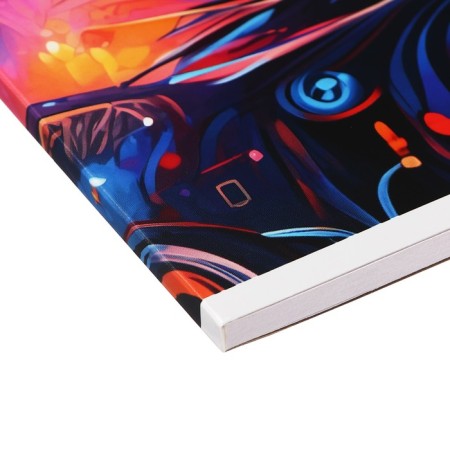 Album for drawing, A4 40 sheets on the glue "Night Cat", cover coated cardboard, varnish, block 100g/m2-2