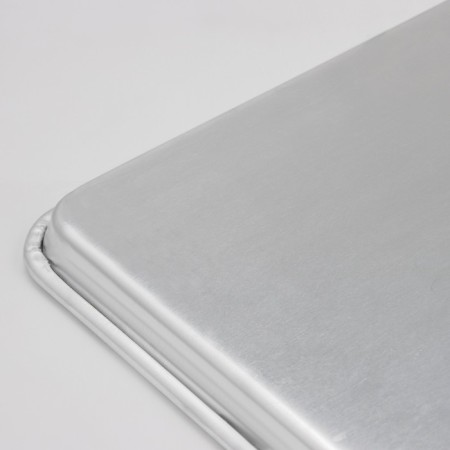 Aluminum baking sheet, 45 × 33 cm, silver color-1