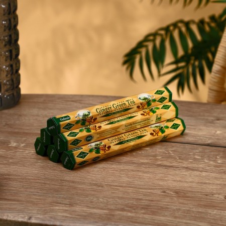 Incense "tulasi" 20 fragrances green tea and ginger-1